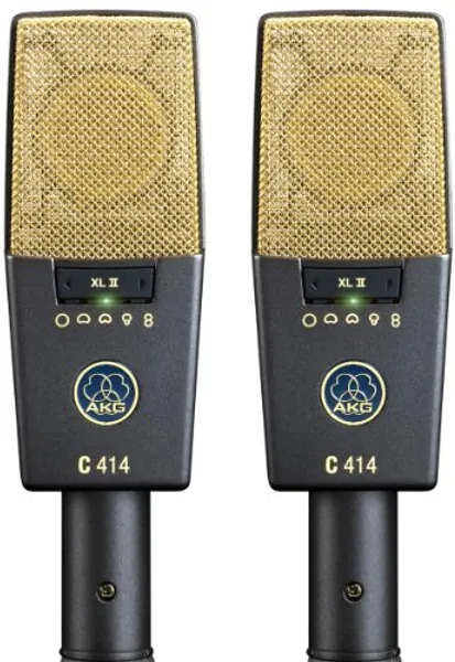 AKG Pro Audio C414 XLII Stereoset Vocal Condenser Microphone, Multipattern, Matched Pair