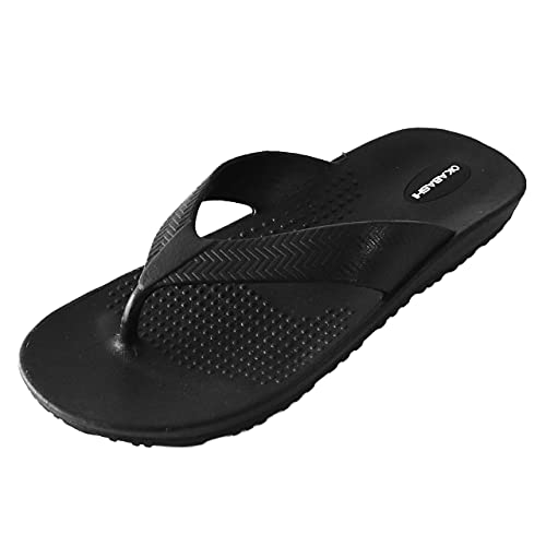 Okabashi Men’s Surf Flip Flops - Sandals - 12-13 - Black