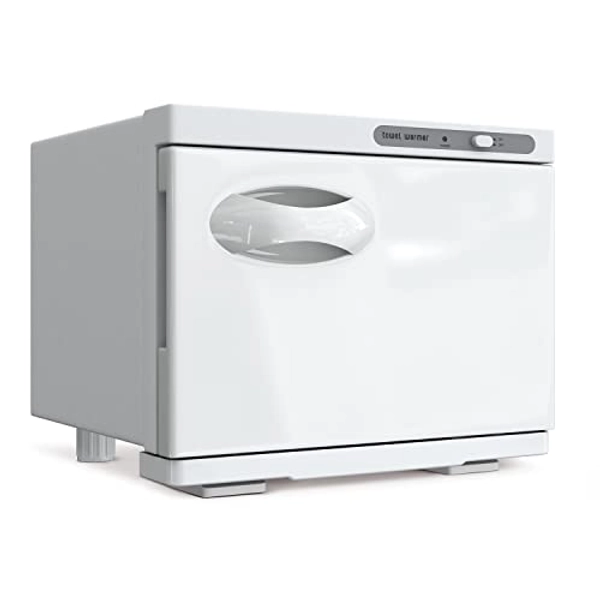 StateRiver Towel Warmer Cabinet, 8L Hot Bath Towel Warmer Heating Use for Facial Spa, Hair Beauty, Salon Equipment and Home - White