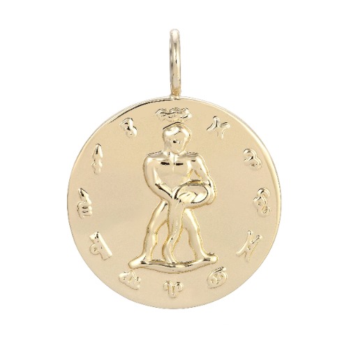 Zodiac Pendant Aquarius - Gold