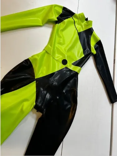 Latex Shego Inspired Catsuit