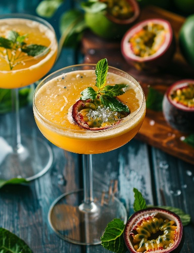 Pornstar martini cocktail 