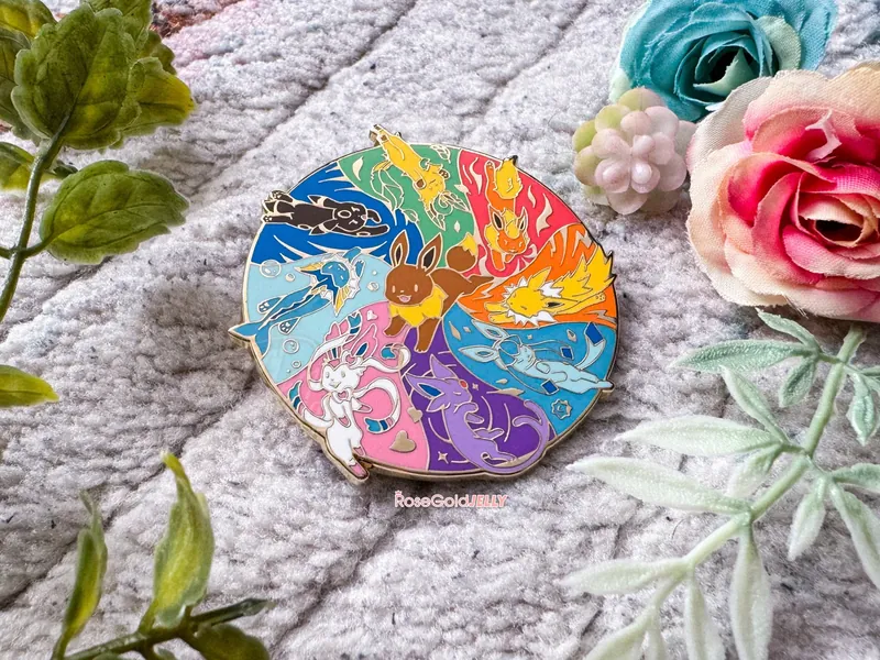 Eeveelutions Enamel Pin (2 inches)