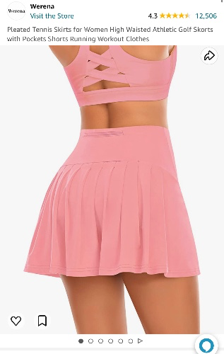 Pink golf skirt 