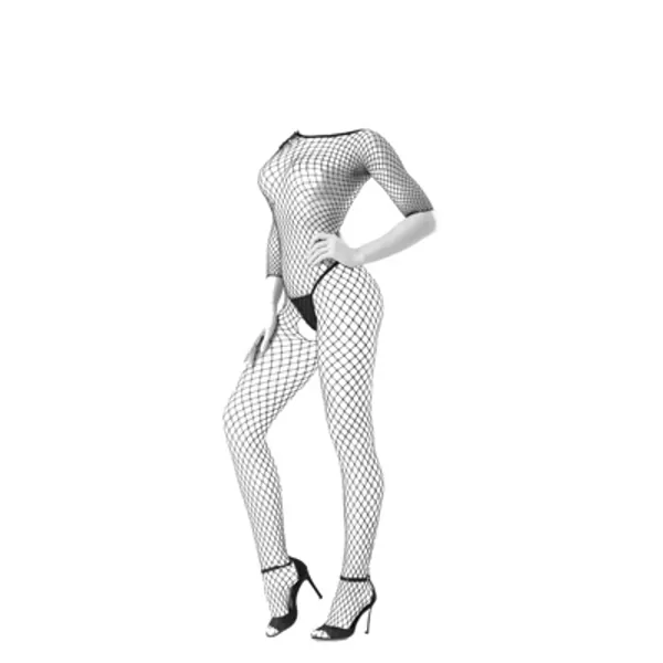 Lingerie - Fishnet Bodysuit Dress