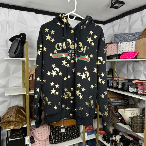 Gucci Stars & Moon Button Up Hoodie