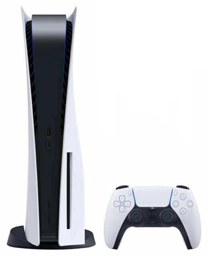 Playstation 5 Disc Version PS5 Console - 4K-TV Gaming, 120Hz 8K Output, 16GB GDDR6, 825GB SSD, WiFi 6, Bluetooth 5.1.