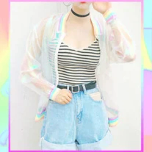 TRANSPARENT RAINBOW JACKET
