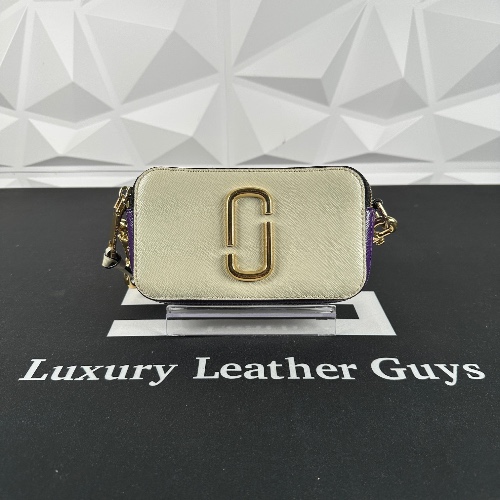 Marc Jacobs White Snapshot Crossbody (PSB-1137)