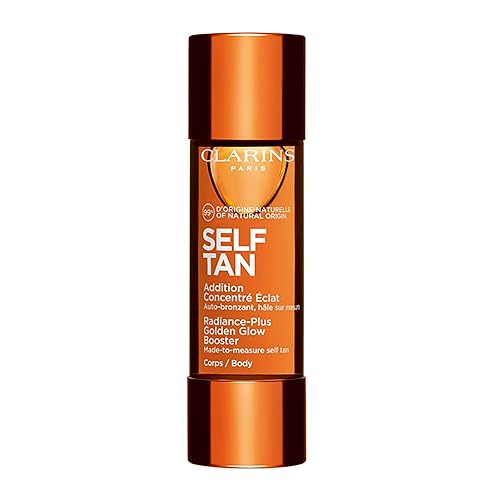 Clarins Self Tanning Body Booster | Self Tanning Drops For Body To Mix With Moisturizer | Natural, Long-Lasting, Streak-Free, Buildable Tan | Hydrates | Non-Staining | 99% Natural Ingredients | 1 Oz