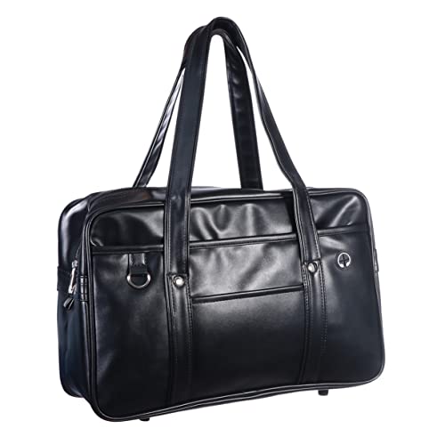 Gatuida Portable Commuter Bag Laptop Messenger Bag Mens Tote Bags Japanese Uniform Bag Japanese Jk Bag Jk School Bag Shoulder Briefcase Bookbag for Men Student Pu Large Capacity Bag