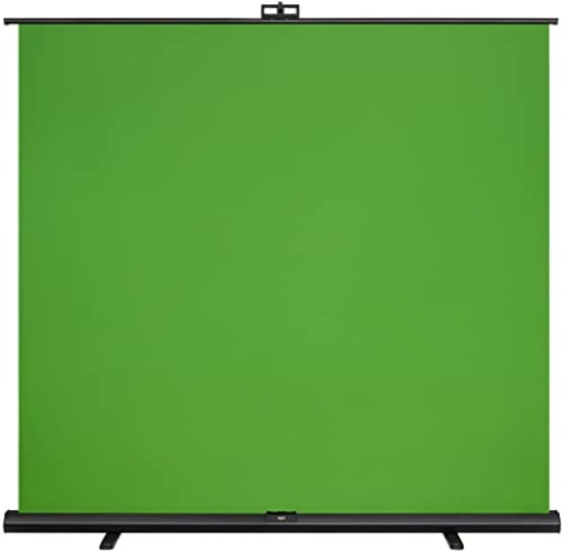 Elgato Green Screen XL - Extra Wide 79x72 Chroma Key Panel, Wrinkle-Resistant Fabric for Background Removal for Streaming, Video Conferencing, on Instagram, YouTube, TikTok, Zoom, Teams, OBS - Green Screen - Collapsible XL (200 x 182 cm)