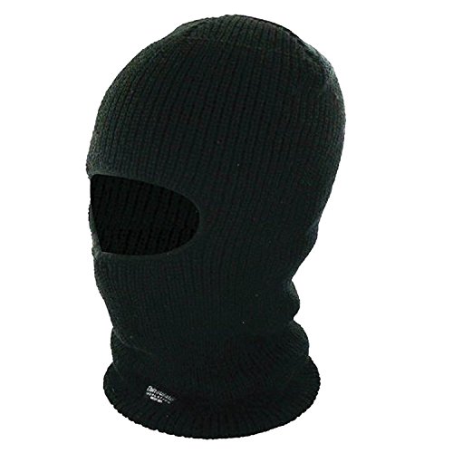 Adult Flagstaff Open Face Fleece Lined Thick Balaclava HAI-741 - One Size - Black