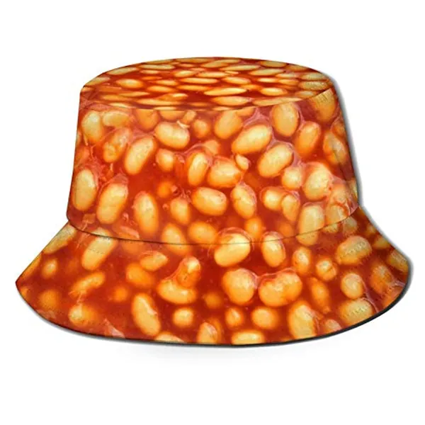 Ljirgdh Baked Beans Unisex Bucket Hat Summer Travel Beach Sun Hats Outdoor Cap