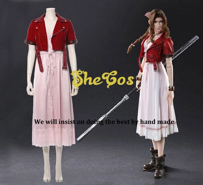 Final Fantasy VII Remake Aerith Gainsborough Cosplay Costume
