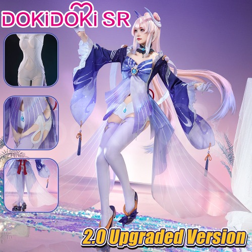  Sangonomiya Kokomi  Cosplay Costume Women | 2.0 Ver Costume Only-S-Ready For Ship