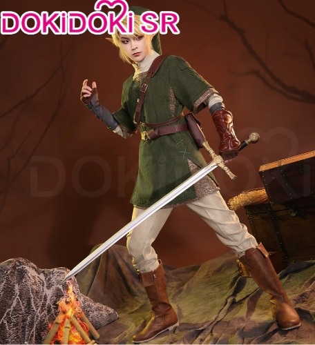 DokiDoki-SR Game  Cosplay Costume Green Suit / Boots 
