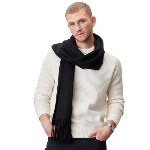 Casey Cashmere Scarf - Black