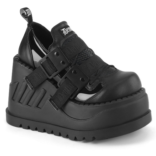 Stomp-28 | Black Patent-Vegan Leather / 6