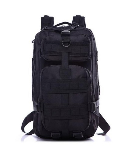 Army Style Waterproof Outdoor Hiking Camping Backpack - Black