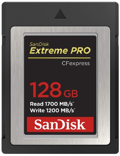 SanDisk 128GB Extreme PRO CFexpress Card Type B - SDCFE-128G-GN4NN - 128GB New Generation