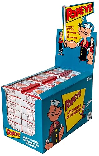 Popeye Candy Sticks, 48 Count - 16 g (Pack of 48)