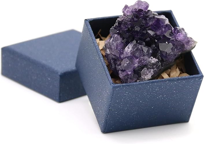 Nvzi Amethyst Cluster, Amethyst Clusters for Witchcraft, Amethyst Crystals, Amathesis Crystal, Raw Amethyst, Natural Amethyst Geode Cave Healing Crystal Stones, About 0.1 Lb - 50G