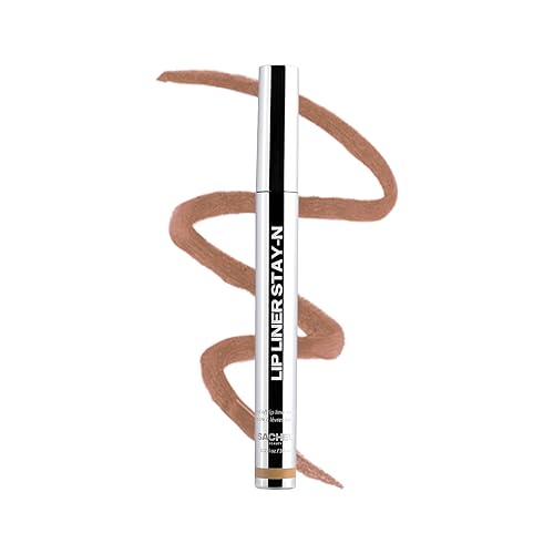 Sacheu Lip Liner Stay-N - Peel Off Lip Liner Tattoo, Peel Off Lip Stain, Long Lasting Lip Stain Peel Off, Infused with Hyaluronic Acid & Vitamin E, For All Skin Types, MUAH-ve - 0.12 Fl Oz (Pack of 1) - MUAH-ve