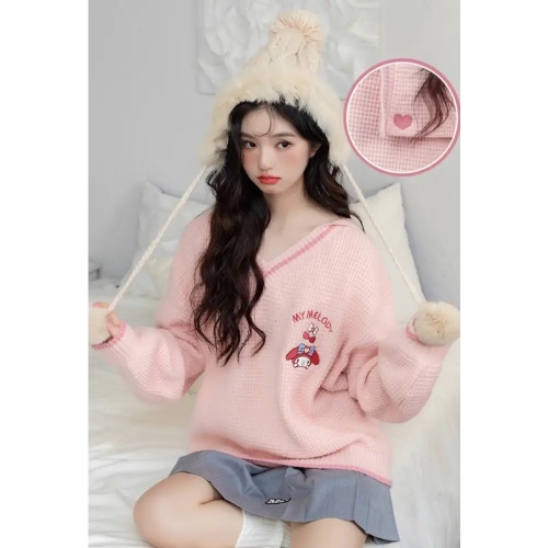 Kawaii Prepstar Sailor Pullover Sweater for Cute Cosplay Events - My melody / L 50-55KG