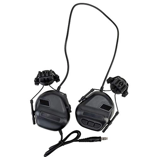 ATAIRSOFT Tactical Headset Unlimited Power Intercom with Microphone Waterproof Hunting Shooting Headphones Earmuff No Noise Reduction Function