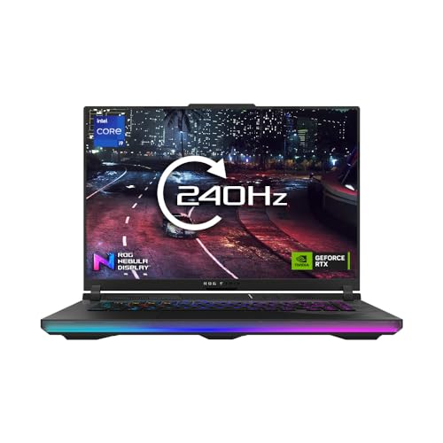 ASUS ROG Strix 16 G614JIR 16.0" WUXGA 165Hz Gaming Laptop (Intel i9-14900HX, NVIDIA GeForce RTX 4070 Laptop GPU, 16GB RAM, 1TB PCIe SSD, Windows 11 Home) - ROG Strix SCAR 16 - Intel i9-14900HX - NVIDIA GeForce RTX 4070