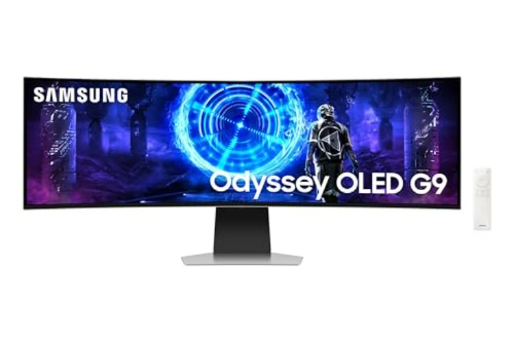 Samsung LS49DG954SUXXU Odyssey Smart OLED 49" Gaming Monitor - Glare Free, 5120x1440, Speakers, HDMI 2.1, 0.03ms, 240Hz, Full Smart Platform - 240Hz - 49 Inch - OLED Smart