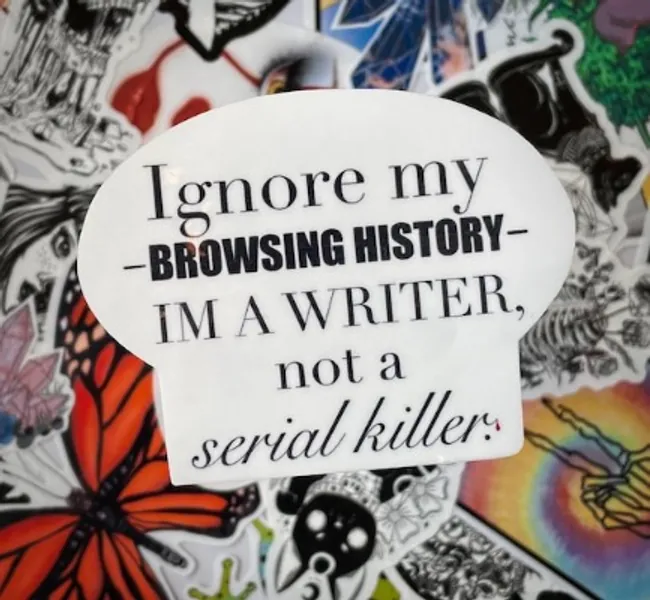 Writer Author Sticker Stickers for Writers | Etsy