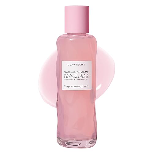 Glow Recipe PHA + BHA Face Toner - Facial Toner, Pore Minimizer & Gentle Face Exfoliant for Glass Skin - Exfoliating, Tightening & Hydrating Skin Care with Hyaluronic Acid & Watermelon (150ml) - 150 ml (Pack of 1)