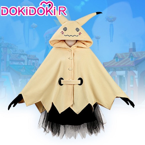 DokiDoki-R Anime Pokemon Cosplay Mimikyu Costume Cloak Cute | Fullset-L-PRESALE