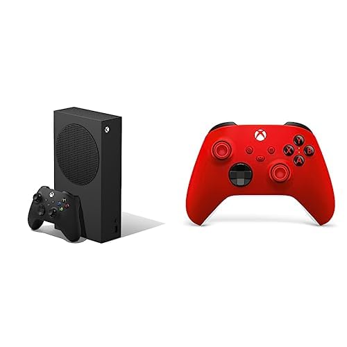 Xbox Series S - 1TB + Pulse Red Wireless Controller - Black Xbox Series S - 1TB - + Pulse Red Controller