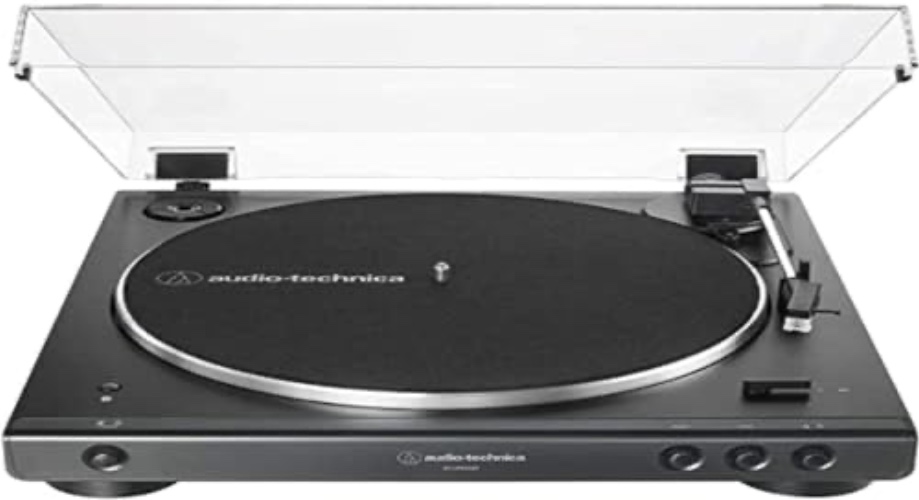 Audio-Technica LP60XBTBK Vollautomatischer Stereo-plattenspieler mit Riemenantrieb Schwarz - Black - Bluetooth - Single