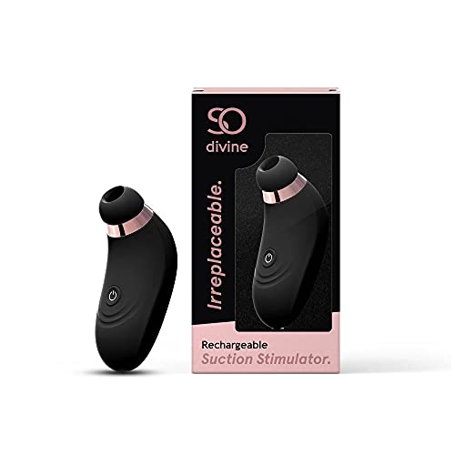 So Divine, Irreplaceable Clitoral Suction Stimulator Sex Toy Vibrator for Women, Black