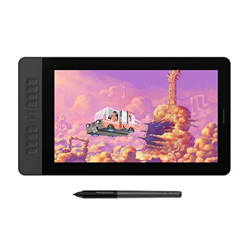 Drawing Tablet with Screen GAOMON PD1561 15.6 Inches Full HD IPS Drawing Monitor with 8192 Levels Tilt Support Battery-Free Pen and 10 Shortcut Keys Pen Tablet for Mac, Windows PC - 15.6 inch - Full HD - PD1561