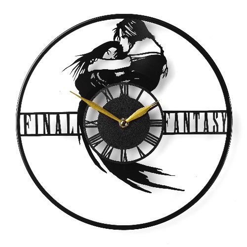 Final Fantasy 8 Clock, Final Fantasy VIII, ffviii, ff8, Squall Leonhart Gift Decor - Vinyl Record Wall Clock - 