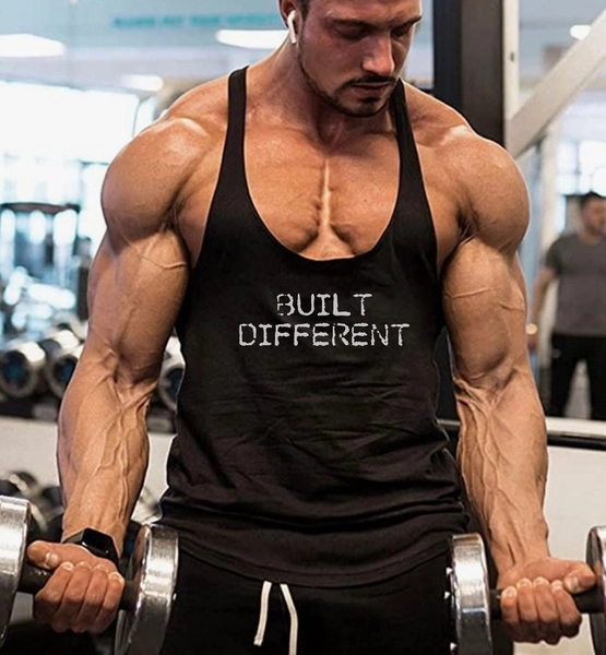 Built Different | Bodybuilding Tank | Workout Tank | Weightlifting Tank | Mens Tank | Stringer Tank | Mens Workout Shirt | Workout Tank