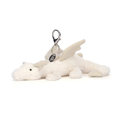 Jellycat Clip-On Keychain Bag Charm Collection - Snow Dragon