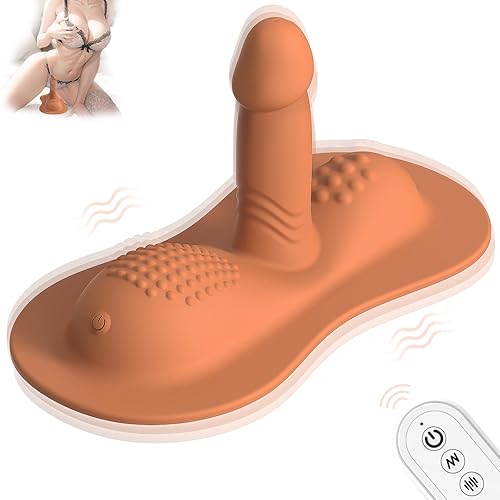 Women Sex Toys Sit and Ride Vibrators Dildo with 10 +10 Vibrating Modes, REYHKINO Remote Control Vibrator Clit Anal G Spot Double Stimulator, Monster Dildo Adult Sex Toy Games for Women Men Couples