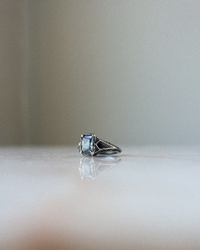 Basilica II // Ring | Aquamarine Sunstone