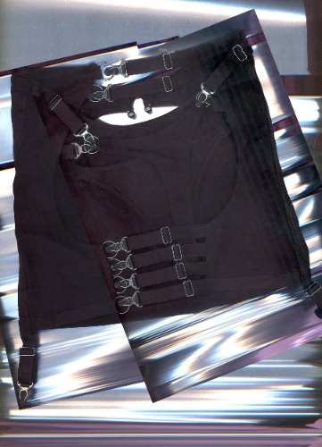 Underneath It All Backless Mini Skirt With Thong In Black | L