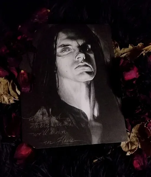 Die With Me - Peter Steele - Type O Negative - Fan Art - Fine Art - 8.5x11