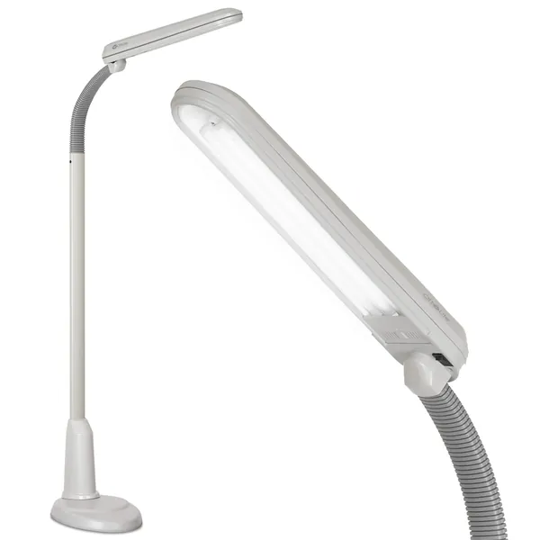 Ott-Lite TrueColor Craft Plus Lamp-Dove Grey - 