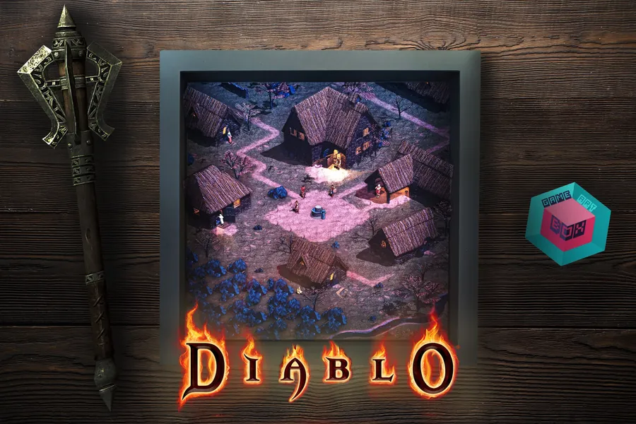 Diablo (Tristram) - 3D Shadowbox