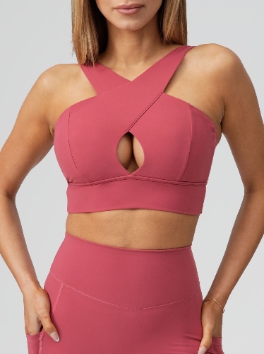 Harmony Halter Sports Bra - Terracotta | M