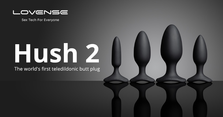 Lovense® Hush 2: App remote control vibrating butt plug for men/women!